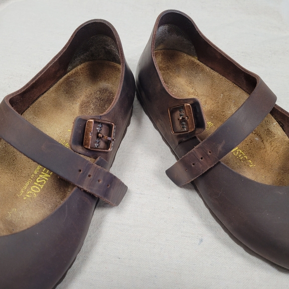 Birkenstock Mantova Mary Jane oiled leather Habana 40 narrow 9-9.5 - Picture 4 of 13